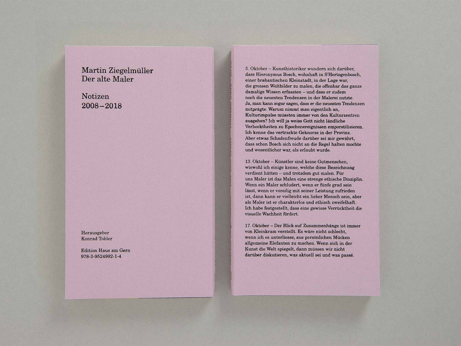 superbüro, Martin Ziegelmüller, der alte Maler, Notizen 2008–2018