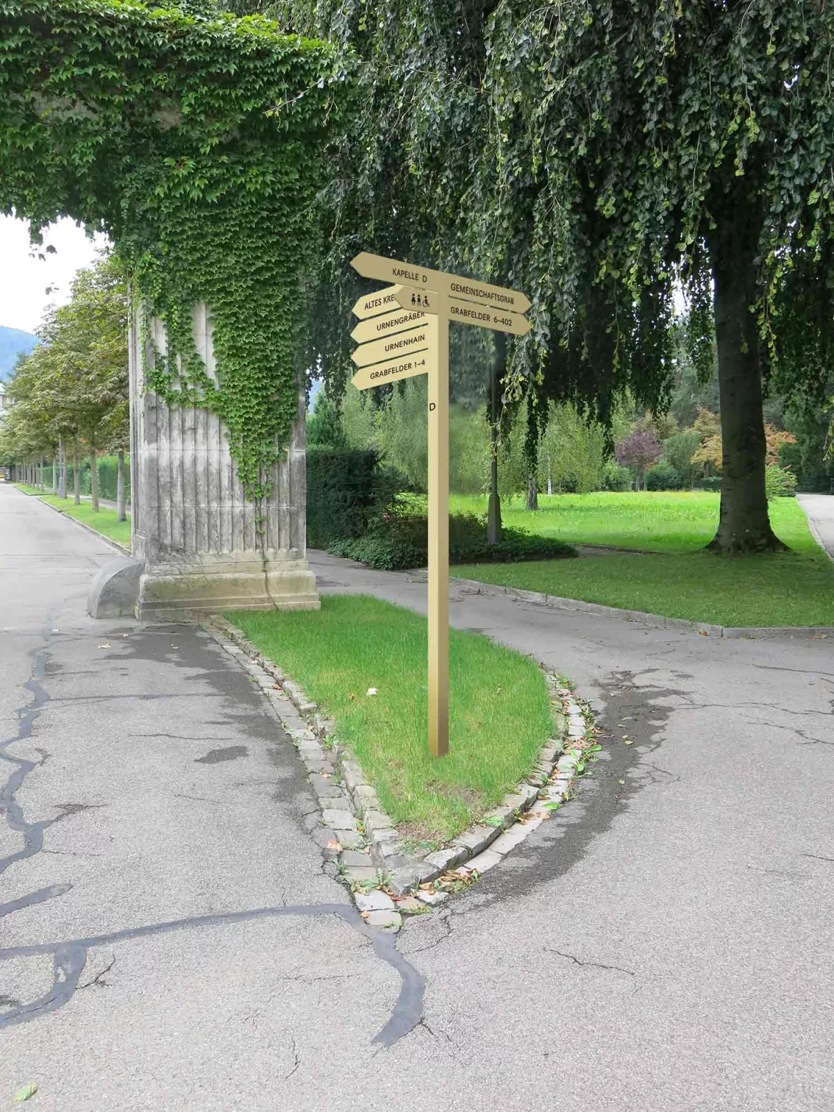 SIGNALETIK –  Friedhöfe Stadt Zürich