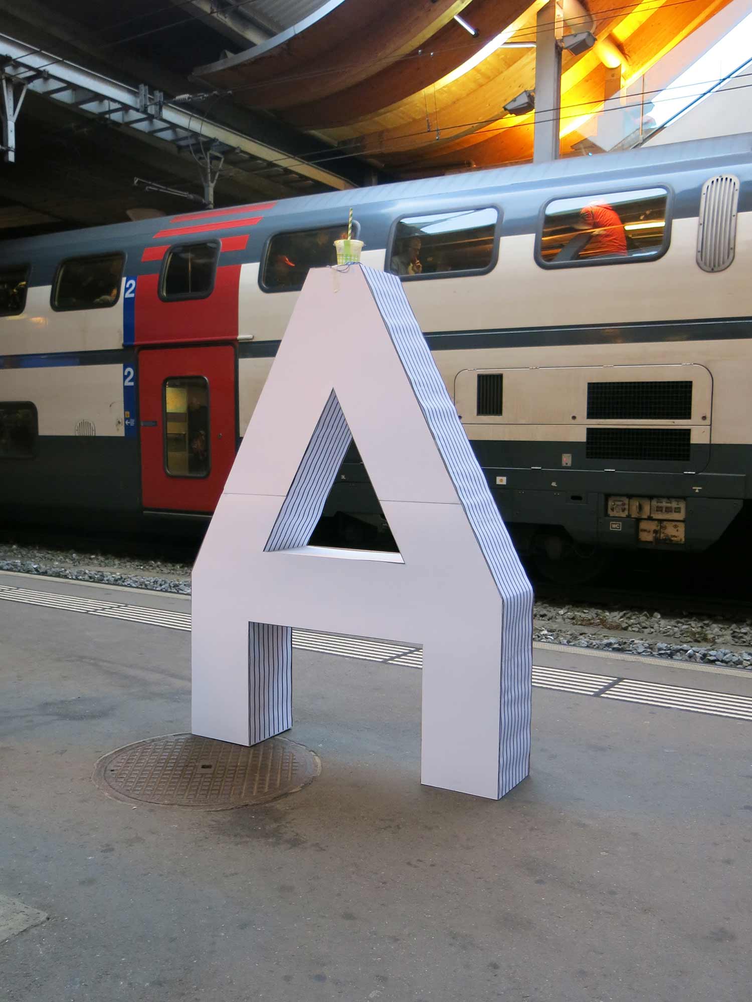 Signaletik Lonza Arena, Visp, Prototyp
