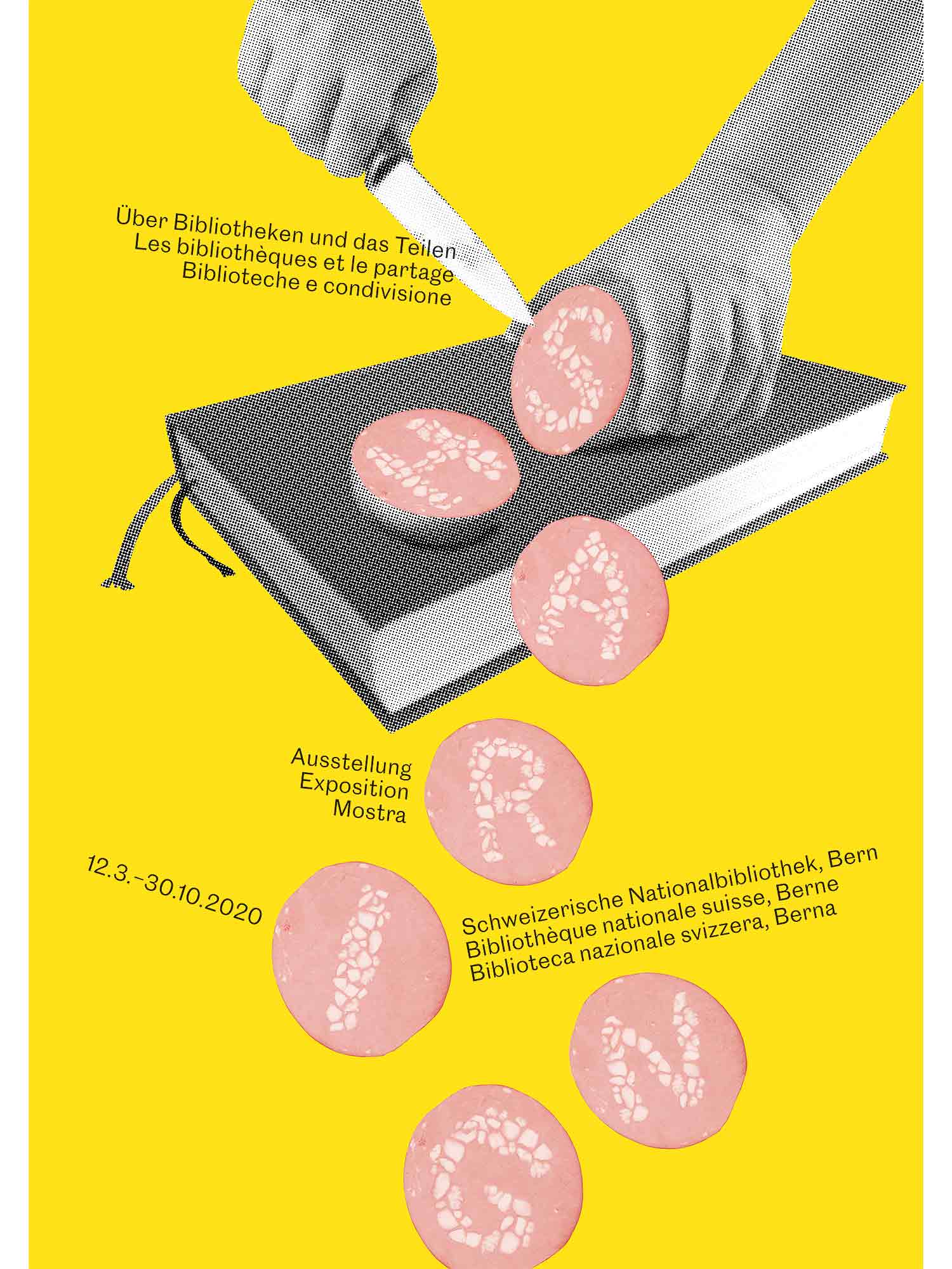 superbuero, sharing, über bibliotheken und das Teilen, Plakat