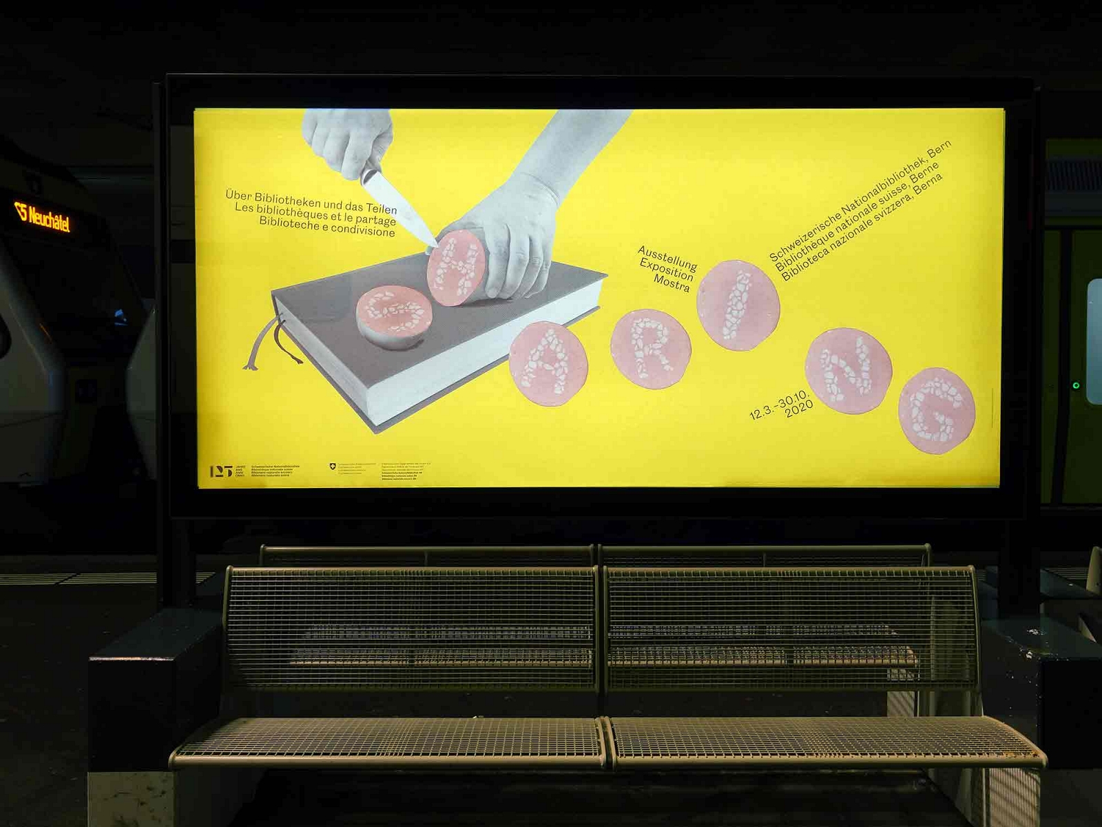 superbuero, sharing, über bibliotheken und das Teilen, Plakat