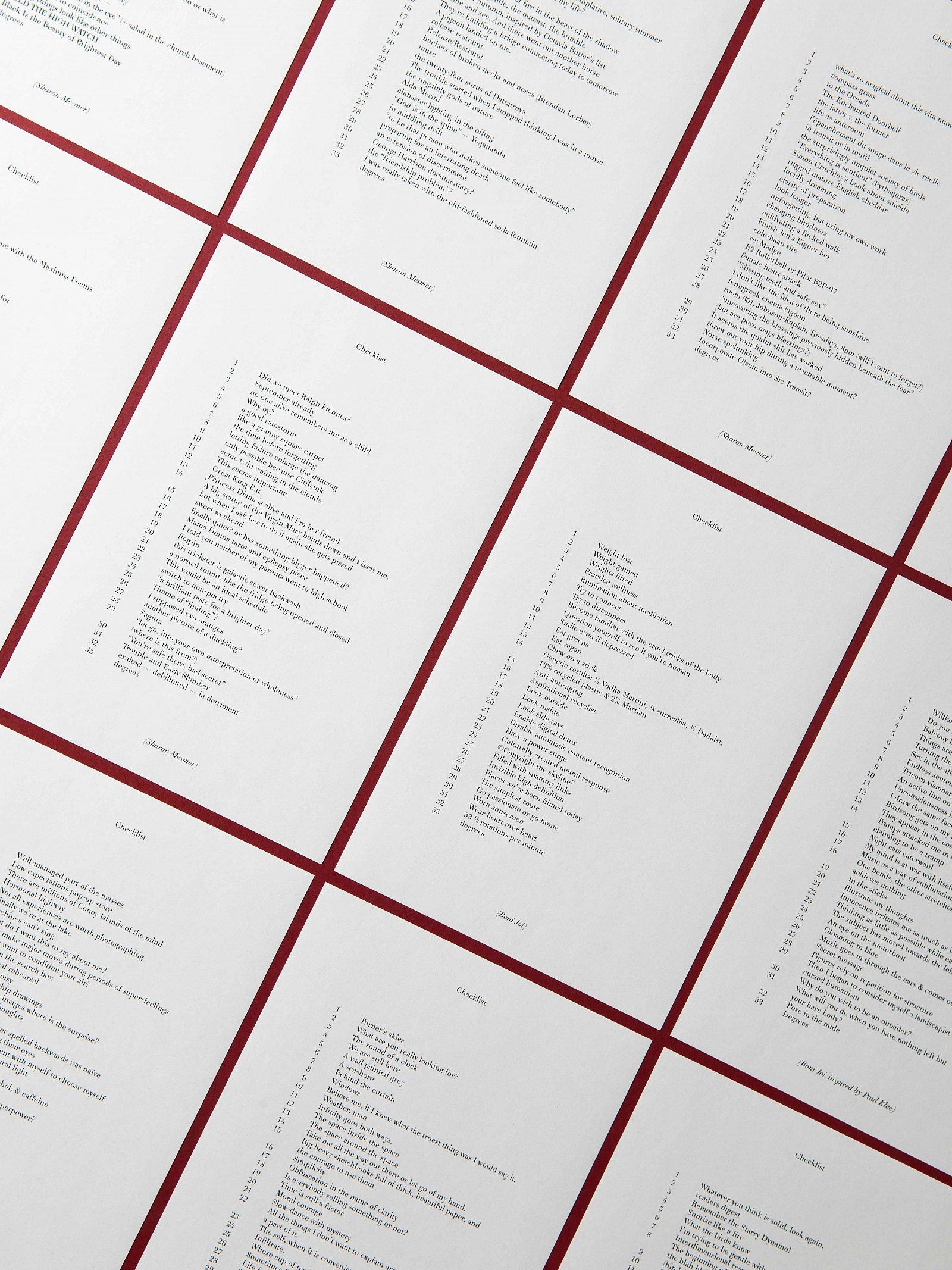 33 – A  Journal of Checklist