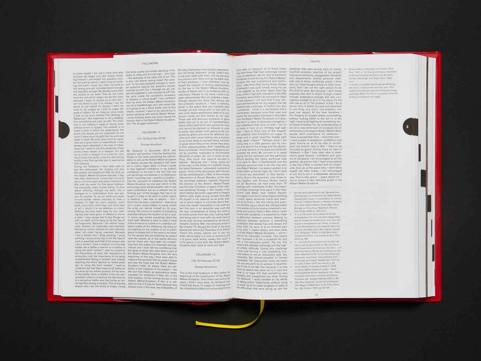 superbüro, katalog robert walser sculpture, thomas hirschhorn