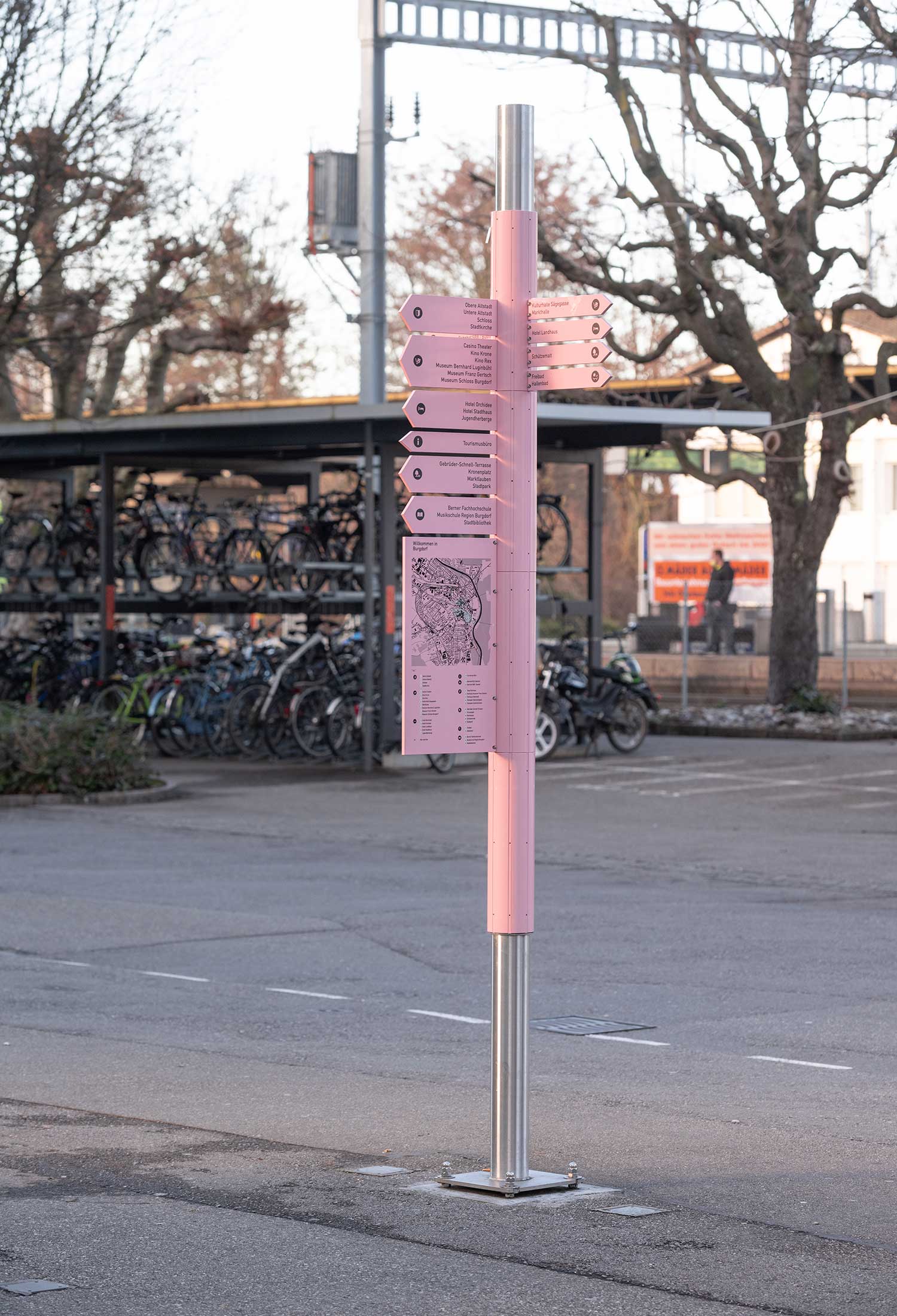 Signaletik / Fussgängerleitsystem Burgdorf