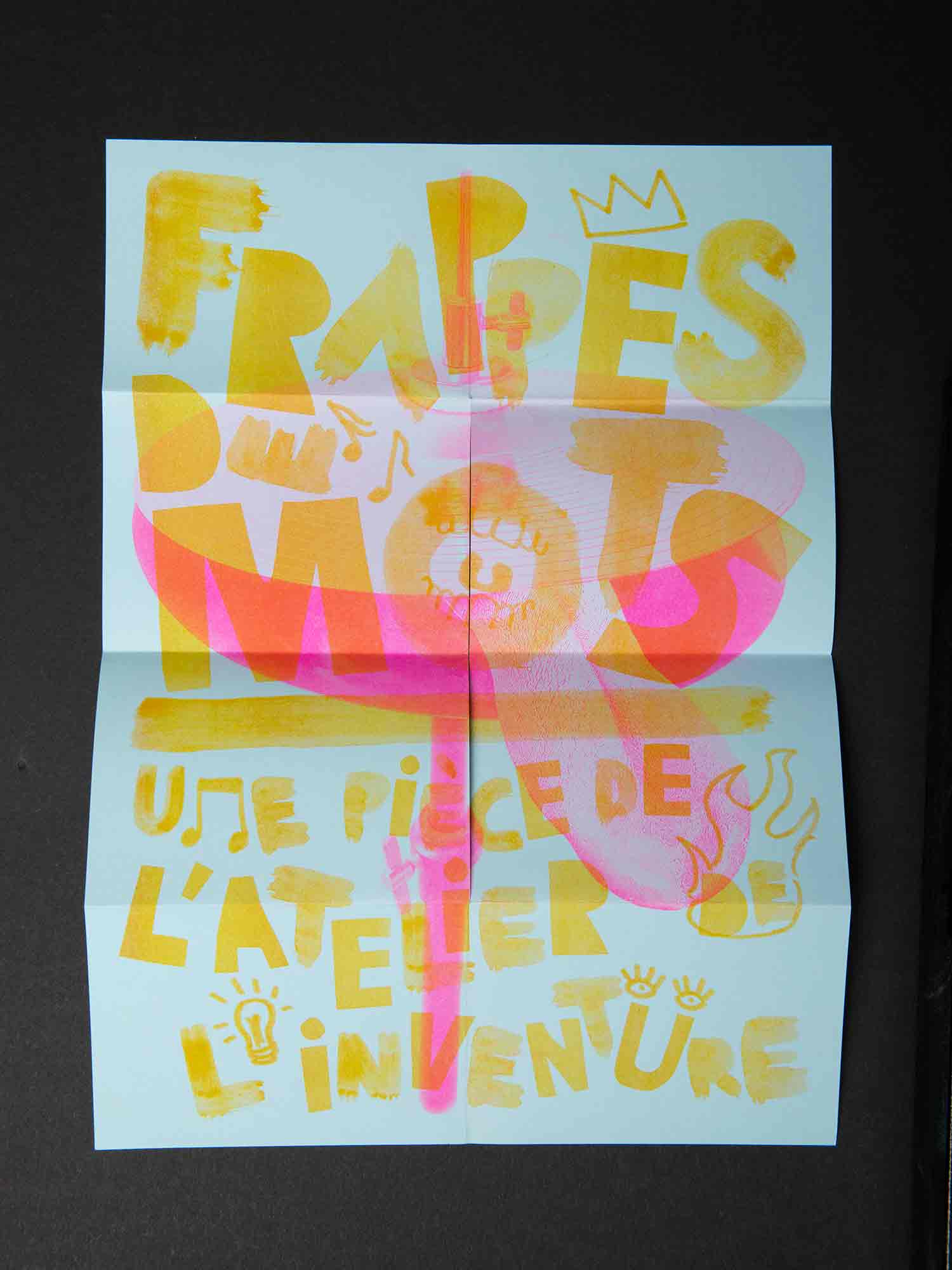 Atelier de l'inventure, Poster, Frappé de mots