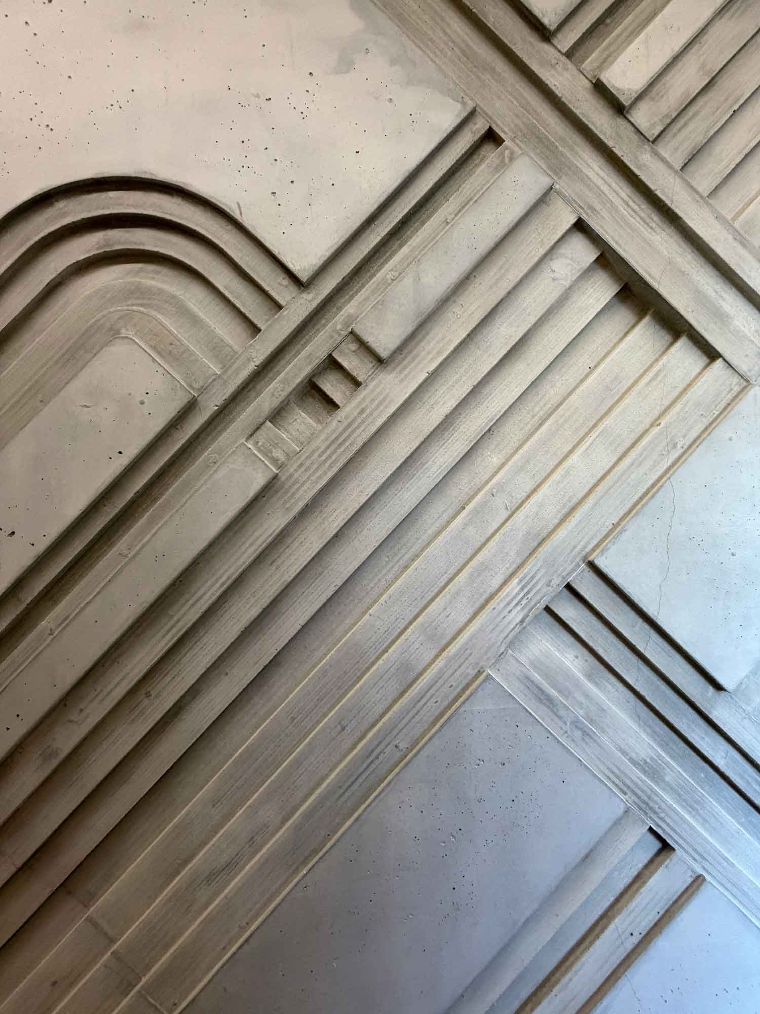 Signaletik Längsbau Brünnen Betonrelief