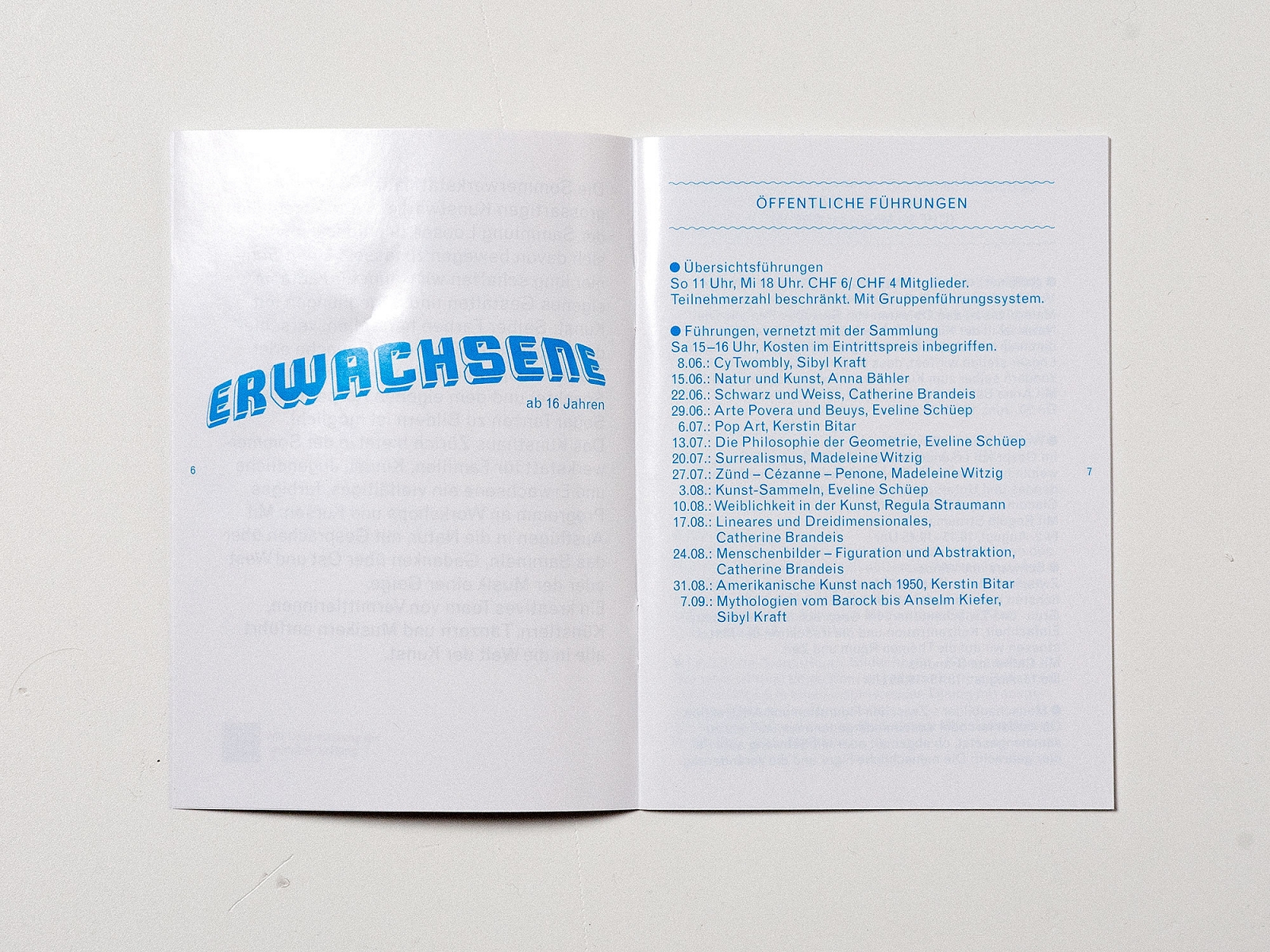 superbüro, färbe bewegt, Kunsthaus zürich, Programm