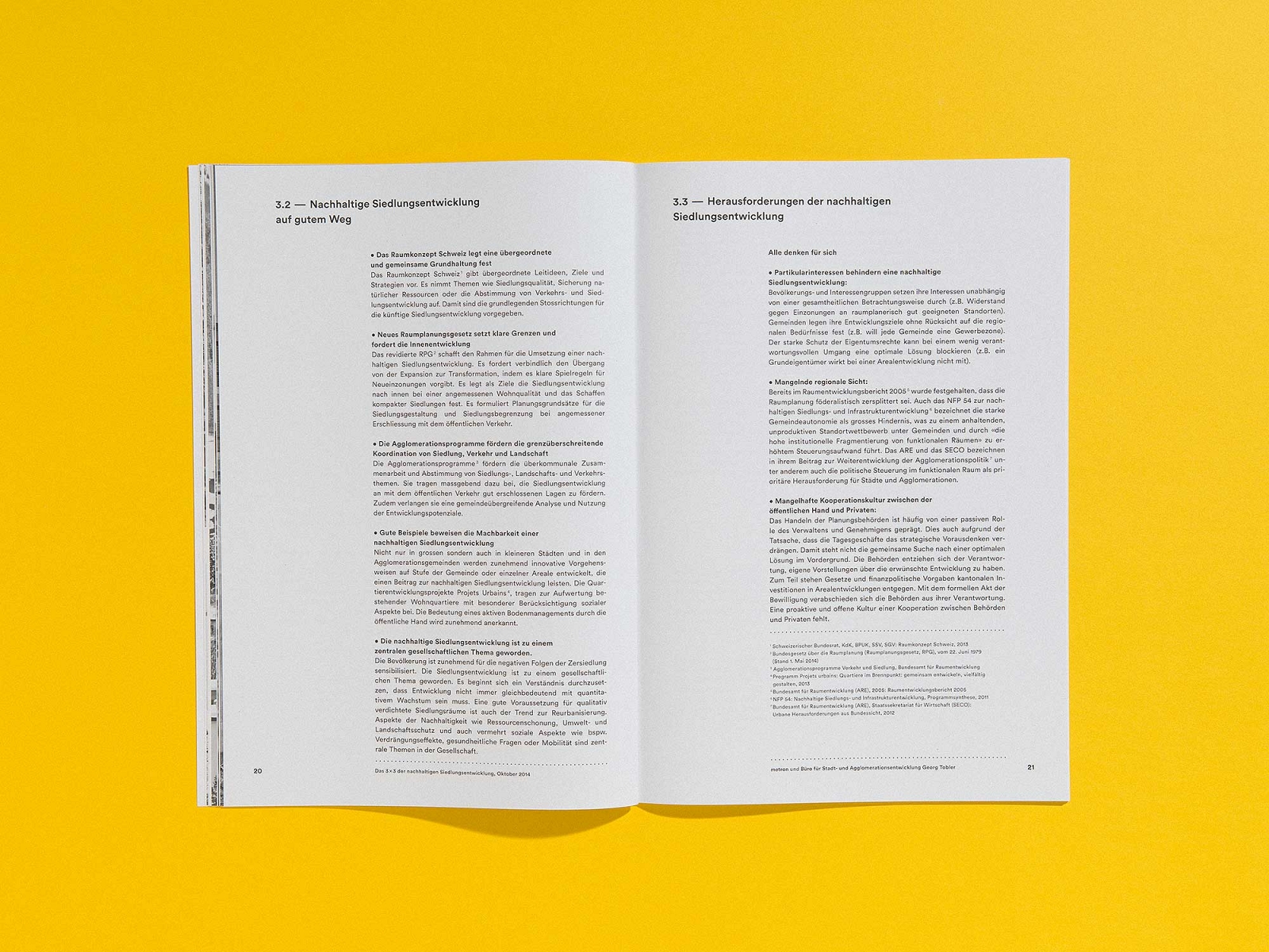 EDITORIAL DESIGN – 3 x 3, Bericht zur Siedlungsentwicklung
