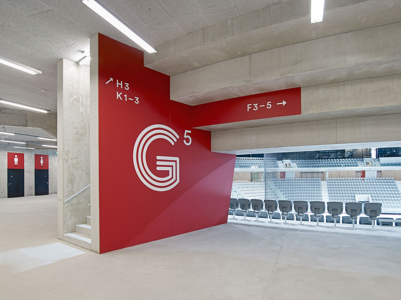 superbüro, Signaletik Tissot Arena, Biel/Bienne