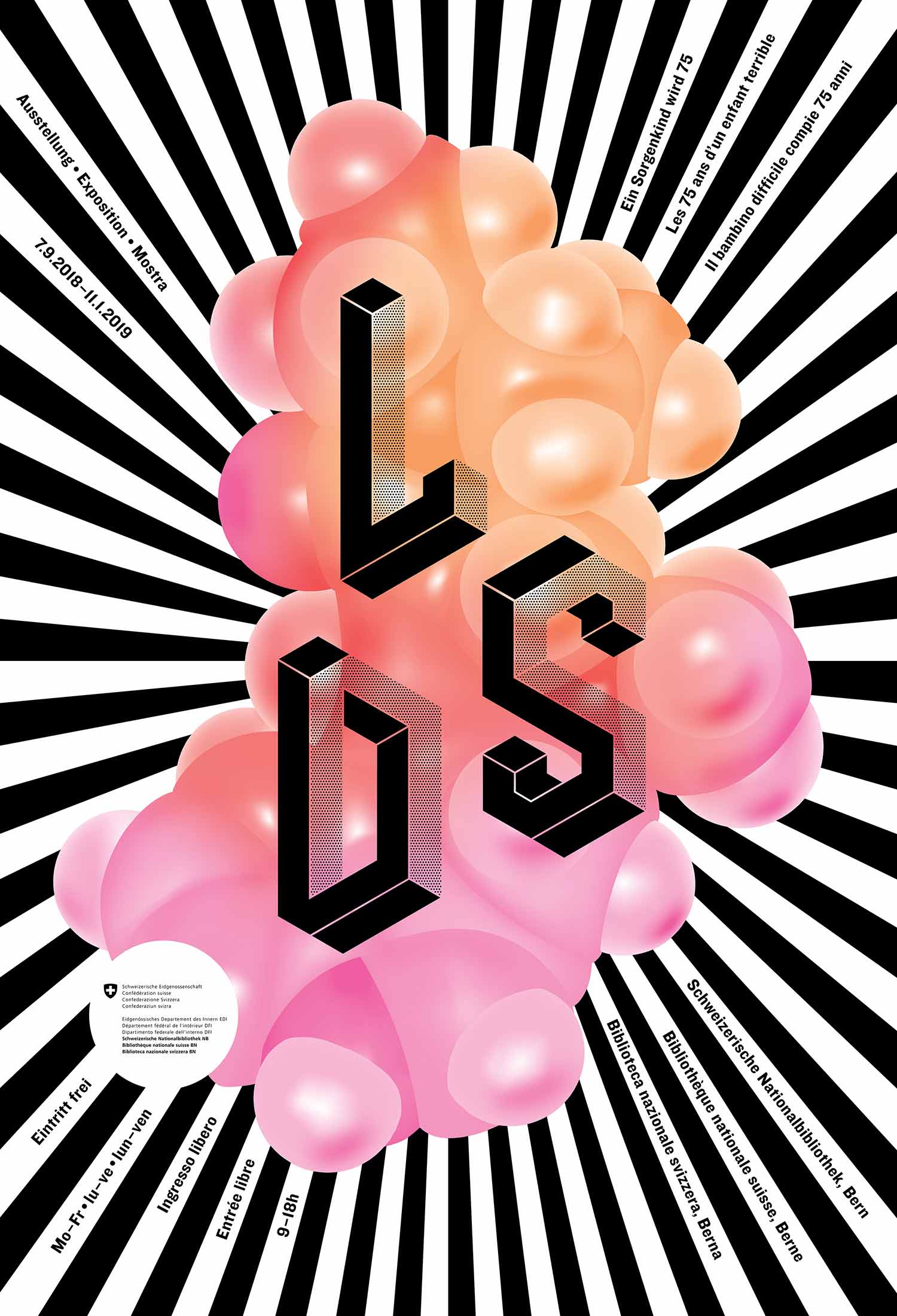 superbüro, LSD, Ein Sorgenkind wird 75, Plakat