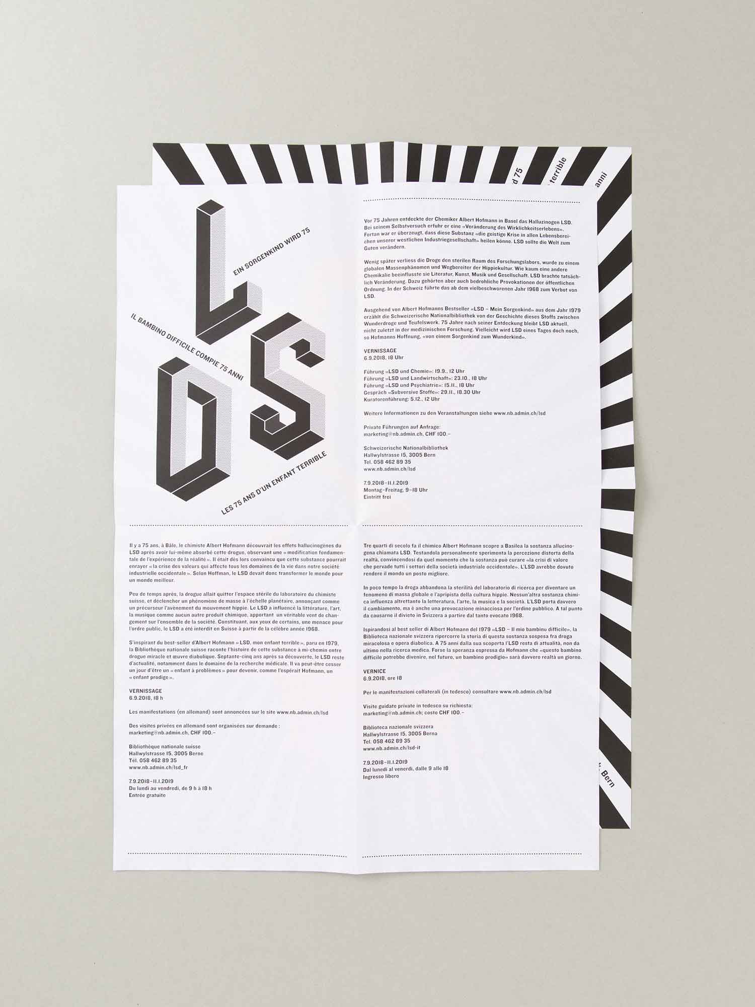 superbüro, LSD, Ein Sorgenkind wird 75, Flyer